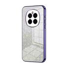 For Honor Magic7 Gradient Glitter Powder Electroplated Phone Case(Purple) - 1