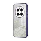 For Honor Magic7 Pro Gradient Glitter Powder Electroplated Phone Case(Purple) - 1