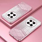 For Honor Magic7 Pro Gradient Glitter Powder Electroplated Phone Case(Pink) - 2