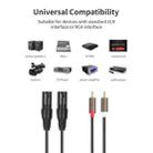 2 RCA Male to 2 XLR Male Audio Balance Cable, Length:1.5m(Black) - 3