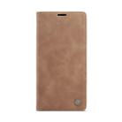 For iPhone 12 Pro Max CaseMe-013 Multifunctional Retro Frosted Horizontal Flip Leather Case with Card Slot & Holder & Wallet(Brown) - 2