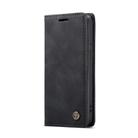 For iPhone 12 mini CaseMe-013 Multifunctional Retro Frosted Horizontal Flip Leather Case with Card Slot & Holder & Wallet(Black) - 2