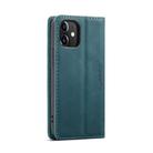 For iPhone 12 mini CaseMe-013 Multifunctional Retro Frosted Horizontal Flip Leather Case with Card Slot & Holder & Wallet(Blue) - 5