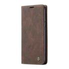 For OnePlus Nord CaseMe-013 Multifunctional Retro Frosted Horizontal Flip Leather Case with Card Slot & Holder & Wallet(Coffee) - 1