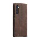 For OnePlus Nord CaseMe-013 Multifunctional Retro Frosted Horizontal Flip Leather Case with Card Slot & Holder & Wallet(Coffee) - 4