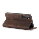 For OnePlus Nord CaseMe-013 Multifunctional Retro Frosted Horizontal Flip Leather Case with Card Slot & Holder & Wallet(Coffee) - 6
