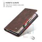 For OnePlus Nord CaseMe-013 Multifunctional Retro Frosted Horizontal Flip Leather Case with Card Slot & Holder & Wallet(Coffee) - 7