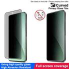 For Xiaomi 15 Pro imak 3D Curved Privacy Full Screen Tempered Glass Film - 3