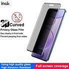 For Xiaomi Civi 5 Pro imak 3D Curved Privacy Full Screen Tempered Glass Film - 3