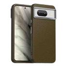 For Google Pixel 8 Carbon Fiber Series IMD Phone Case(Brown) - 1