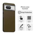 For Google Pixel 8 Carbon Fiber Series IMD Phone Case(Brown) - 2