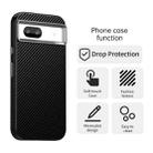 For Google Pixel 8a Carbon Fiber Series IMD Phone Case(Black) - 2