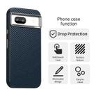 For Google Pixel 8a Carbon Fiber Series IMD Phone Case(Blue) - 2