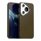 For Huawei Pura 70 Pro Carbon Fiber Series IMD Phone Case(Brown) - 1