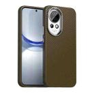 For Huawei nova 13 Carbon Fiber Series IMD Phone Case(Brown) - 1