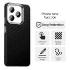 For Realme C61 Carbon Fiber Series IMD Phone Case(Black) - 2