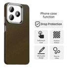 For Realme Narzo N63 Carbon Fiber Series IMD Phone Case(Brown) - 2