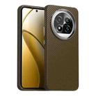 For Realme 13 Pro+ 5G Carbon Fiber Series IMD Phone Case(Brown) - 1