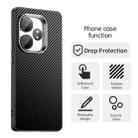 For Realme GT 6T Carbon Fiber Series IMD Phone Case(Black) - 2