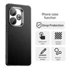 For Realme GT 6 Global Carbon Fiber Series IMD Phone Case(Black) - 2