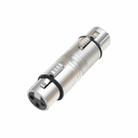 LZ1111 3Pin XLR Female to Female Adapter(Silver) - 1