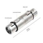 LZ1111 3Pin XLR Female to Female Adapter(Silver) - 3