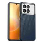 For Redmi K70 Pro Carbon Fiber Series IMD Phone Case(Blue) - 1