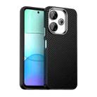 For Redmi Note 13R Carbon Fiber Series IMD Phone Case(Black) - 1