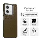 For Redmi Note 13R Pro Carbon Fiber Series IMD Phone Case(Brown) - 2