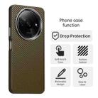 For Redmi A3 Carbon Fiber Series IMD Phone Case(Brown) - 2