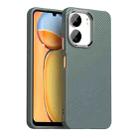 For Redmi 13C 4G Carbon Fiber Series IMD Phone Case(Grey) - 1