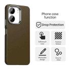 For Redmi 13C 5G Carbon Fiber Series IMD Phone Case(Brown) - 2