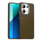 For Redmi Note 13 4G Carbon Fiber Series IMD Phone Case(Brown) - 1