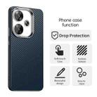 For Xiaomi Poco F6 5G Carbon Fiber Series IMD Phone Case(Blue) - 2