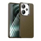 For Xiaomi Poco F6 5G Carbon Fiber Series IMD Phone Case(Brown) - 1