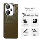 For Xiaomi Poco F6 5G Carbon Fiber Series IMD Phone Case(Brown) - 2