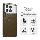 For Xiaomi Poco X6 Pro 5G Carbon Fiber Series IMD Phone Case(Brown) - 2