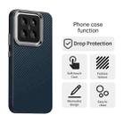 For Xiaomi 14 Carbon Fiber Series IMD Phone Case(Blue) - 2