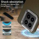 For Xiaomi 14 Carbon Fiber Series IMD Phone Case(Brown) - 3