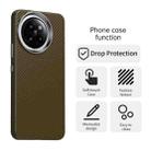 For Xiaomi 14 Civi Carbon Fiber Series IMD Phone Case(Brown) - 2
