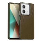 For Xiaomi Poco X6 Neo 5G Carbon Fiber Series IMD Phone Case(Brown) - 1