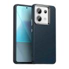 For Xiaomi Poco X6 5G Carbon Fiber Series IMD Phone Case(Blue) - 1