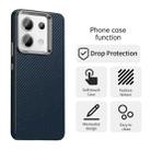 For Xiaomi Poco X6 5G Carbon Fiber Series IMD Phone Case(Blue) - 2