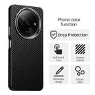 For Xiaomi Poco C61 Carbon Fiber Series IMD Phone Case(Black) - 2