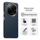 For Xiaomi Poco C61 Carbon Fiber Series IMD Phone Case(Blue) - 2