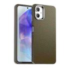 For Samsung Galaxy A06 4G Carbon Fiber Series IMD Phone Case(Brown) - 1