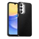 For Samsung Galaxy A55 5G Carbon Fiber Series IMD Phone Case(Black) - 1