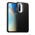 For Samsung Galaxy A36 5G Carbon Fiber Series IMD Phone Case(Black) - 1