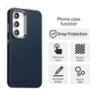 For Samsung Galaxy S23 5G Carbon Fiber Series IMD Phone Case(Blue) - 2