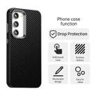 For Samsung Galaxy S23+ 5G Carbon Fiber Series IMD Phone Case(Black) - 2